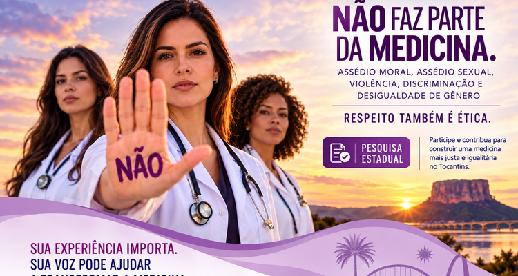 SIMED-TO lança pesquisa estadual sobre assédio, violência e desigualdade de gênero entre médicas do Tocantins